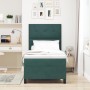 Cama Box Spring con Colchón Verde Oscuro 90x200 cm de Terciopelo de , Camas y somieres - Ref: Foro24-3339809, Precio: 339,94 ...