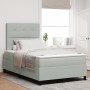 Cama con Somier y Colchón Gris Claro 120x200 cm Terciopelo von , Betten und Lattenroste - Ref: Foro24-3339824, Preis: 432,51 ...