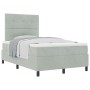 Cama con Somier y Colchón Gris Claro 120x200 cm Terciopelo von , Betten und Lattenroste - Ref: Foro24-3339824, Preis: 432,51 ...
