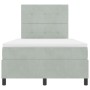 Cama con Somier y Colchón Gris Claro 120x200 cm Terciopelo von , Betten und Lattenroste - Ref: Foro24-3339824, Preis: 432,51 ...
