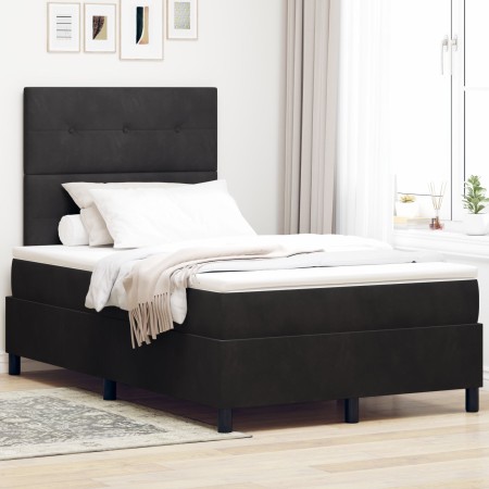 Cama Box Spring con Colchón Negra 120x200 cm Terciopelo von , Betten und Lattenroste - Ref: Foro24-3339826, Preis: 409,28 €, ...