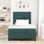 Cama Box Spring con Colchón Verde Oscuro 120x200 cm Terciopelo by , Beds and slatted bases - Ref: Foro24-3339827, Price: 450,...