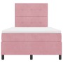 Cama con somier y colchón Rosa 120x200 cm Terciopelo by , Beds and slatted bases - Ref: Foro24-3339829, Price: 423,83 €, Disc...