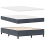 Cama con somier de y colchón Gris Oscuro 140x190 cm de Terciopelo by , Beds and slatted bases - Ref: Foro24-3339831, Price: 5...