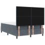 Cama con somier de y colchón Gris Oscuro 140x190 cm de Terciopelo by , Beds and slatted bases - Ref: Foro24-3339831, Price: 5...