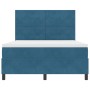Cama Box Spring con Colchón Azul Oscuro 140x190 cm Terciopelo von , Betten und Lattenroste - Ref: Foro24-3339834, Preis: 500,...