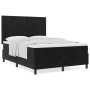 Cama con somier y colchón Negro 140x200 cm Terciopelo by , Beds and slatted bases - Ref: Foro24-3339838, Price: 479,39 €, Dis...