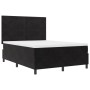 Cama con Colchón Box Spring Negro 160x200 cm Terciopelo de , Camas y somieres - Ref: Foro24-3339844, Precio: 559,50 €