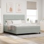 Cama Box Spring con colchón Gris Claro Super King Terciopelo von , Betten und Lattenroste - Ref: Foro24-3339848, Preis: 593,4...