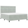 Cama Box Spring con colchón Gris Claro Super King Terciopelo von , Betten und Lattenroste - Ref: Foro24-3339848, Preis: 593,4...