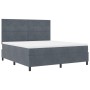 Cama con somier y colchón Gris oscuro Super King Terciopelo by , Beds and slatted bases - Ref: Foro24-3339849, Price: 584,70 ...