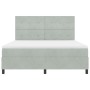 Cama Box Spring con colchón Gris Claro Super King Terciopelo von , Betten und Lattenroste - Ref: Foro24-3339848, Preis: 593,4...