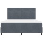 Cama con somier y colchón Gris oscuro Super King Terciopelo by , Beds and slatted bases - Ref: Foro24-3339849, Price: 584,70 ...