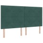 Cama con somier y colchón verde oscuro de tamaño súper king de terciopelo von , Betten und Lattenroste - Ref: Foro24-3339851,...