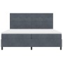 Cama con somier y colchón Gris oscuro 200x200 cm Terciopelo de , Camas y somieres - Ref: Foro24-3339855, Precio: 629,33 €, De...