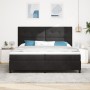 Cama Box Spring con colchón Negro 200x200 cm Terciopelo by , Beds and slatted bases - Ref: Foro24-3339856, Price: 637,97 €, D...