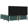 Cama Box Spring con Colchón Verde Oscuro 200x200 cm Terciopelo by , Beds and slatted bases - Ref: Foro24-3339857, Price: 689,...