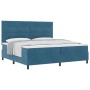 Cama Box Spring con Colchón Azul Oscuro 200x200 cm Terciopelo von , Betten und Lattenroste - Ref: Foro24-3339858, Preis: 676,...