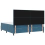 Cama Box Spring con Colchón Azul Oscuro 200x200 cm Terciopelo von , Betten und Lattenroste - Ref: Foro24-3339858, Preis: 676,...