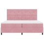 Cama Box Spring con colchón Rosa 200x200 cm de Terciopelo by , Beds and slatted bases - Ref: Foro24-3339859, Price: 614,37 €,...