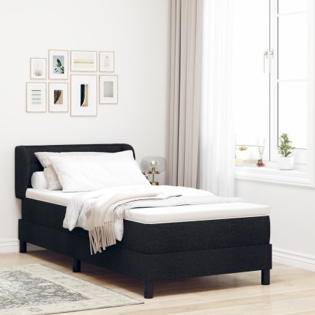 Cama Box Spring de con Colchón Negro 100x200 cm de Tela von , Betten und Lattenroste - Ref: Foro24-3339949, Preis: 333,79 €, ...