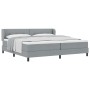 Cama Box Spring con Colchón Gris Claro 200x200 cm Tela von , Betten und Lattenroste - Ref: Foro24-3340045, Preis: 620,67 €, R...