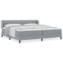 Cama Box Spring con Colchón Gris Claro 200x200 cm Tela von , Betten und Lattenroste - Ref: Foro24-3340045, Preis: 620,67 €, R...