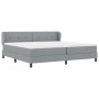 Cama Box Spring con Colchón Gris Claro 200x200 cm Tela von , Betten und Lattenroste - Ref: Foro24-3340045, Preis: 620,67 €, R...