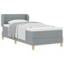 Cama Box Spring con Colchón Gris Claro 90x200 cm Tela von , Betten und Lattenroste - Ref: Foro24-3340129, Preis: 321,71 €, Ra...