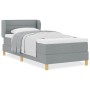 Cama Box Spring con Colchón Gris Claro 90x200 cm Tela von , Betten und Lattenroste - Ref: Foro24-3340129, Preis: 321,71 €, Ra...