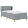 Cama Box Spring con Colchón Gris Claro 90x200 cm Tela von , Betten und Lattenroste - Ref: Foro24-3340129, Preis: 321,71 €, Ra...