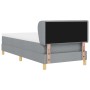 Cama Box Spring con Colchón Gris Claro 90x200 cm Tela von , Betten und Lattenroste - Ref: Foro24-3340129, Preis: 321,71 €, Ra...