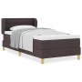 Cama Box Spring con Colchón Marrón Oscuro 100x200 cm Tela de , Camas y somieres - Ref: Foro24-3340139, Precio: 340,81 €, Desc...