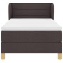 Cama Box Spring con Colchón Marrón Oscuro 100x200 cm Tela de , Camas y somieres - Ref: Foro24-3340139, Precio: 340,81 €, Desc...