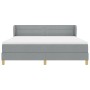 Cama box spring con colchón gris claro 180x200 cm de tela by , Beds and slatted bases - Ref: Foro24-3340164, Price: 555,23 €,...