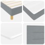 Cama box spring con colchón gris claro 180x200 cm de tela by , Beds and slatted bases - Ref: Foro24-3340164, Price: 555,23 €,...