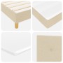 Cama Box Spring con Colchón Crema 200x200 cm Tela de , Camas y somieres - Ref: Foro24-3340239, Precio: 567,91 €, Descuento: %