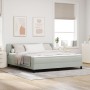 Cama con somier y colchón Gris Claro 180x200 cm Terciopelo von , Betten und Lattenroste - Ref: Foro24-3340400, Preis: 545,87 ...