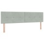 Cama con somier y colchón Gris Claro 180x200 cm Terciopelo von , Betten und Lattenroste - Ref: Foro24-3340400, Preis: 545,87 ...