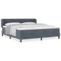 Cama Box Spring con Colchón Gris Oscuro de 180x200 cm en Terciopelo von , Betten und Lattenroste - Ref: Foro24-3340401, Preis...