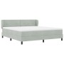 Cama con somier y colchón Gris Claro 180x200 cm Terciopelo von , Betten und Lattenroste - Ref: Foro24-3340400, Preis: 545,87 ...