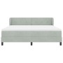 Cama con somier y colchón Gris Claro 180x200 cm Terciopelo von , Betten und Lattenroste - Ref: Foro24-3340400, Preis: 545,87 ...