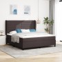 Cama Box Spring con Colchón Marrón Oscuro 180x200 cm Tela von , Betten und Lattenroste - Ref: Foro24-3340518, Preis: 655,69 €...