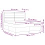 Cama Box Spring con Colchón Marrón Oscuro 180x200 cm Tela von , Betten und Lattenroste - Ref: Foro24-3340518, Preis: 655,69 €...