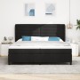 Cama Box Spring con Colchón Negro 200x200 cm Tela by , Beds and slatted bases - Ref: Foro24-3340524, Price: 713,74 €, Discoun...