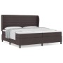 Cama con somier y colchón Marrón Oscuro 200x200 cm Tela de , Camas y somieres - Ref: Foro24-3340525, Precio: 701,40 €, Descue...