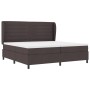 Cama con somier y colchón Marrón Oscuro 200x200 cm Tela de , Camas y somieres - Ref: Foro24-3340525, Precio: 701,40 €, Descue...