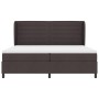 Cama con somier y colchón Marrón Oscuro 200x200 cm Tela de , Camas y somieres - Ref: Foro24-3340525, Precio: 701,40 €, Descue...