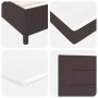 Cama con somier y colchón Marrón Oscuro 200x200 cm Tela de , Camas y somieres - Ref: Foro24-3340525, Precio: 701,40 €, Descue...