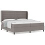 Cama con somier y colchón taupe 200x200 cm en tela de , Camas y somieres - Ref: Foro24-3340526, Precio: 756,41 €, Descuento: %